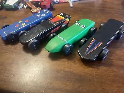 Vintage Pinewood Derby Cars BSA Cub Boy Scouts Cars Lot Of 4 • $39.52