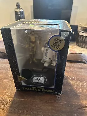 VTG 1995 Star Wars Electronic Talking Bank C3PO & R2D2 Sealed NIB W/box Wear • $19.99