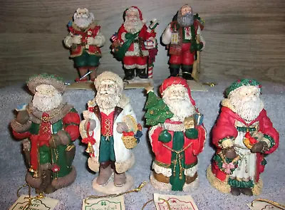 Vintage Set Of 7 The Heritage Santa Collection Figures Midwest Of Cannon Falls • $123.19