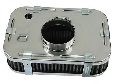 Empi 17-2823 Chrome Air Cleaner 2  Tall  Stock Carb Vw 28 30 34 Bug Buggy Ghia • $34.49