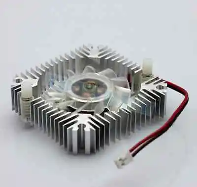 1 PCS 55mm 2PIN Aluminum Snowhite Cooling Fan Heatsink Cooler  VGA CPU FS006 B7 • $9.65