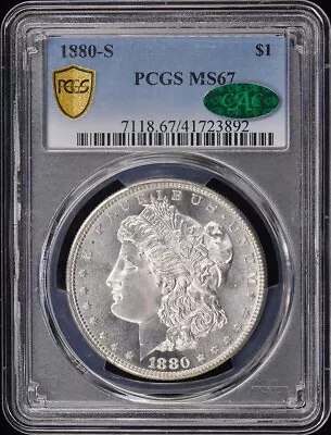 1880-S $1 Morgan Dollar PCGS MS67 (CAC) • $1270.99