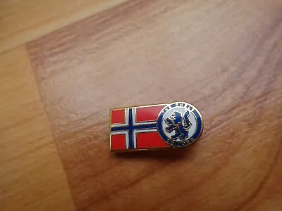 Classic Chelsea Fc Emblem Crest And Norway Flag Enamel Football Pin Badge • $7.67