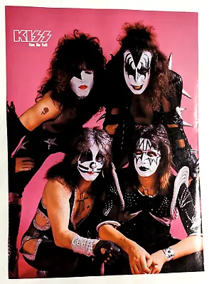 Kiss / Ace Frehley / Gene Simmons / Magazine Full Page Pinup Poster Clipping • £12.34