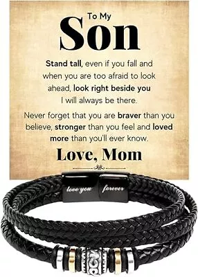 To My Son Gift From Mom Bracelet For Son From Parent Bracelet For Son From Mom • $45.10