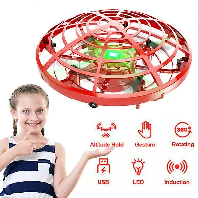 $22.85 • Buy Mini Drone Flying Toy Quad Induction Levitation Hand Operated UFO For Kids