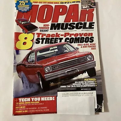 Mopar Muscle Magazine September 2008 • $6.50