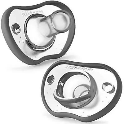 Nanobebe Baby Pacifiers 0-3 Month - Orthodontic Curves Comfortably With Face • $7.79