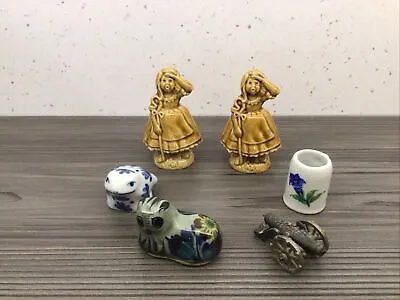 Job Lot Miniature Items Little Bo Peep Wade Whimsies Frog Cat Mixed Curios • £4.99