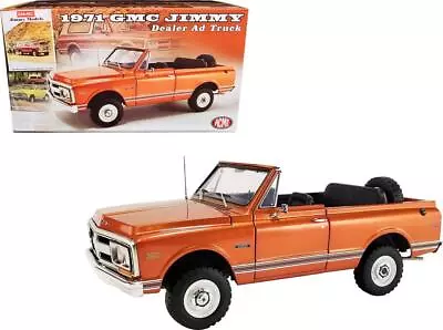 1971 GMC Jimmy Orange Metallic And White Top Dealer Ad Truck LE To 948 1:18 ACME • $155.95