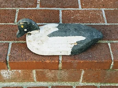 Primitive Antique Working Maine Handcarved Hand-painted Duck Decoy Old Paint  • $59.95