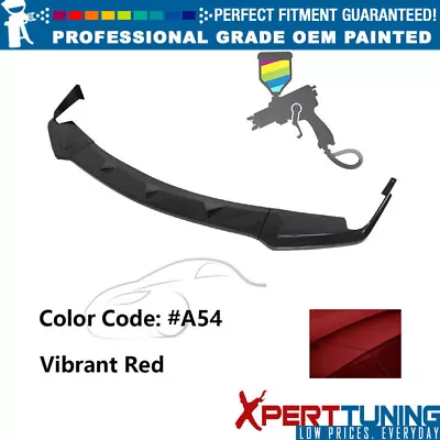 Fits 14-17 Infiniti Q50 Q50S Sport Front Lip ABS 3PCS Painted #A54 Vibrant Red • $258.29