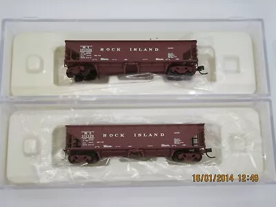 N-Scale 2-car Set  Rock Island Hart Ballast Car Atlas # 5000705706 • $20