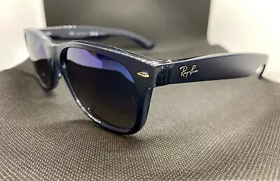 RAY BAN RB2132 660778 New Wayfarer Blue Men's Polarized 55 Mm Sunglasses NEW • $161.32