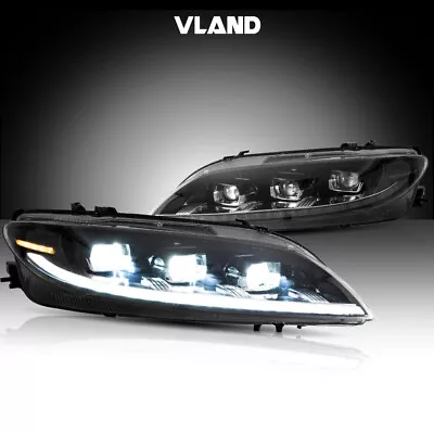 For 2003-2008 Mazda 6 Projector LED Headlights With Sequential Turn Signal Pair • $344.99