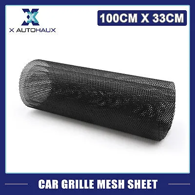 Universal Black Car Grille Mesh Sheet 40  X 13  Rhombic Grill Net Aluminum Alloy • $23.99