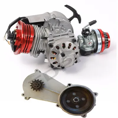 Racing Big Bore 49cc 50cc Engine Motor + 2 Stroke Transmission Pocket Quad Bike • $195.99