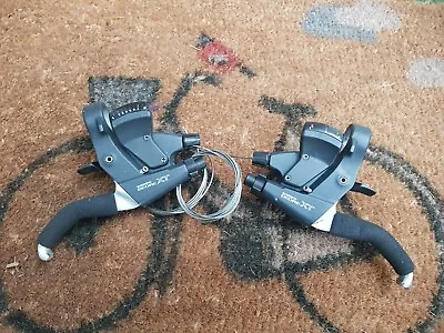 Shimano Deore XT ST-M739 8 Speed STI Shifter V-Brake Levers A22Z • $139