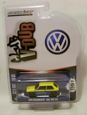 1976 '76 Vw Golf Mk1 Gti Good Year V-dub R17 Greenlight Diecast 2023 • $7.95