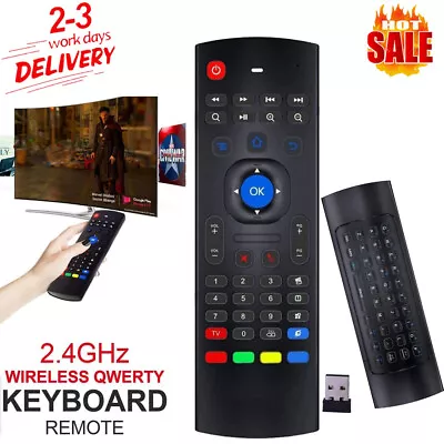 MX3 2.4G Wireless Remote Control Keyboard Air Mouse For MXQ Android XBMC TV Box • £7.97