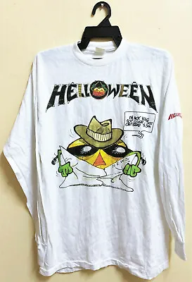 Vintage 1990 Helloween Rock Metal Tour Concert T-shirt Iron Maiden Metallica • $419.99