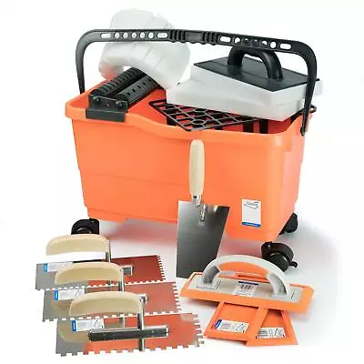 £52.99 • Buy Tiling Set Bucket Grouting Profess Tiller SET Grout Sponge Float Trowels