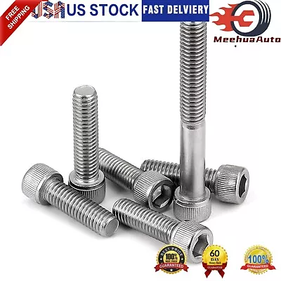 M3 M4 M5 M6 Allen Hex Socket Cap Head Screws Bolts Machine Allen Hex Drive A2 • $14.48