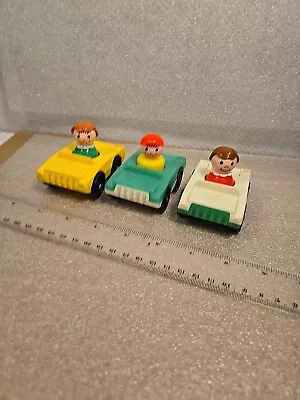 Vintage Fisher Price Little People Kids And Cars Mostly Clean Gently Played With • $11.99