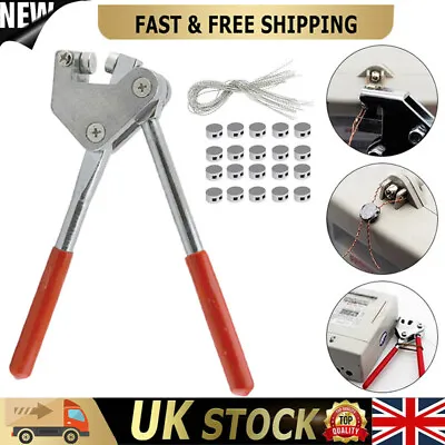20X Round Lead Electric Meter Security Seal Pliers Red Plastic Coated Handle MO • £13.82