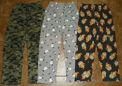$23.07 • Buy 3 Men's PAJAMA Lounge Pants Size S Small TRANSFORMERS Snowman CAMOUFLAGE