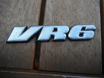 VW MK3 GOLF VR6 PAINTER CHROME 16V REAR BADGE AAA ABV GENUINE CORRADO 1h6853675a • $24.89