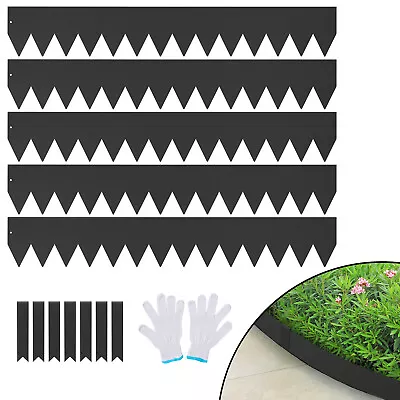 VEVOR Steel Landscape Edging 6-pack Steel Garden Edging Borders 40  L X 6  H • £35.99