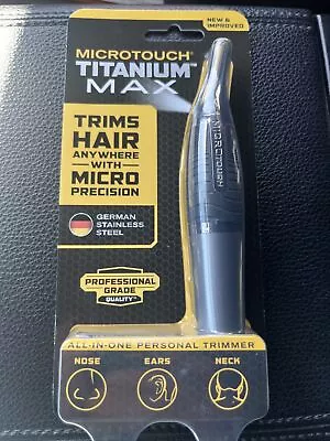 MicroTouch Titanium Max Lighted Personal Trimmer Precision New Free Shipping • $12.29