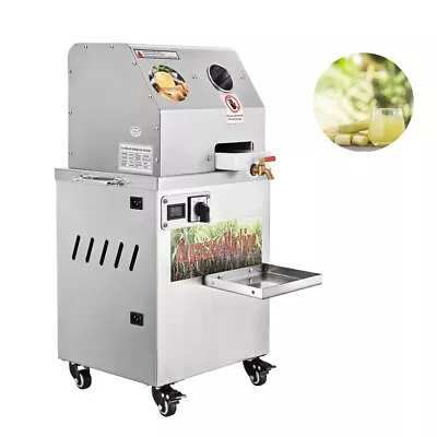 Electric Sugar Cane Ginger Press Juicer Desktop Cane Machine 370W 280kg/h 110V • $500.98