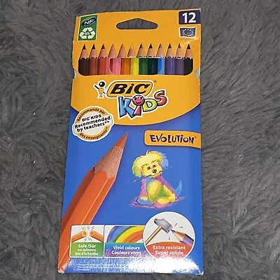 BIC Kids Evolution ECOlutions Colouring Pencils Assorted Colours In Practical • £2.96