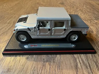 Maisto Hummer H2 SUV Diecast 1:18 Scale Silver No Box • $27.40