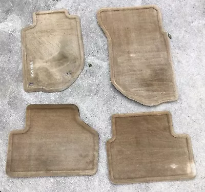 Vintage Volvo 940 / 960 Tan Carpet Floor Mats Complete Set Of 4 OEM Made In USA • $197.99