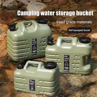 Outdoor Water Faucet Large Capacity Portable Water Carrier For Camping 11L • $23.37