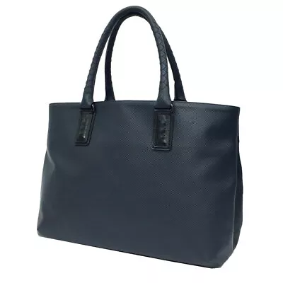 BOTTEGA VENETA Marco Polo Tote Bag 222498 Navy Aq8811 • $896.66