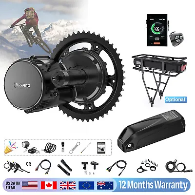 48V750W Bafang Mid Drive Motor Kits BBS02B 48V500W DIY Ebike Conversion 8Fun Kit • $445.94