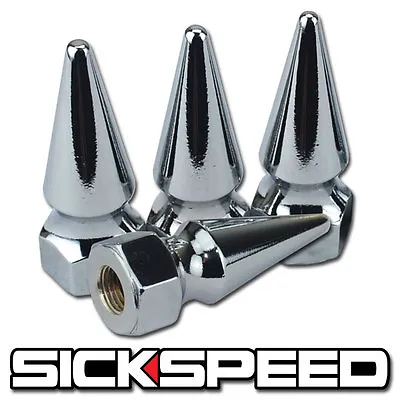 4pc Sickspeed Spiked Bolt For Engine Bay Dress Up Kit M6x1 P3 Chrome • $8.88