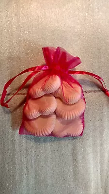 6 Heart Shaped Decorative Soap In 3 Different Designs And Sizes • $12.95