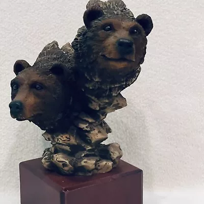 Retired Mill Creek Studios 2 Brown Bear Sculpture By Stephen Herrero 1998 • $49.99
