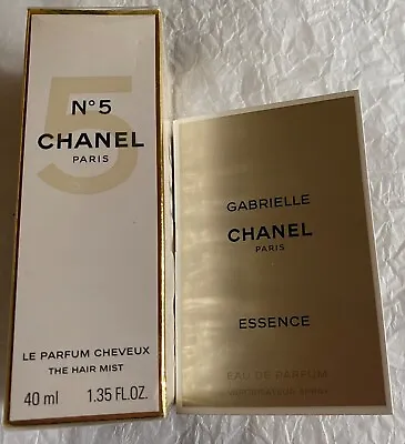£57.99 • Buy Chanel No 5 The Hair Mist - Le Parfum Cheveux’ 40ml Vintage/rare + Samples