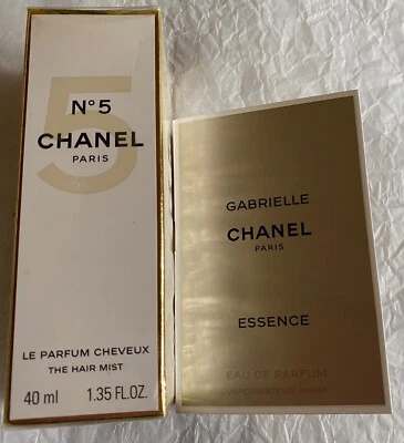 £57.99 • Buy Chanel No 5 The Hair Mist - Le Parfum Cheveux’ 40ml Vintage/rare + Samples