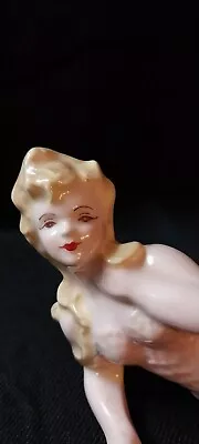 Vintage Florence Ceramic Mermaid Figurine Merrymaid  Wall. Plaque • $498