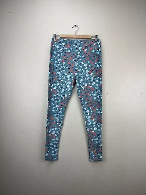 LulaRoe TC Leggings Multi-Colored Floral Pattern Tall & Curvy • $18