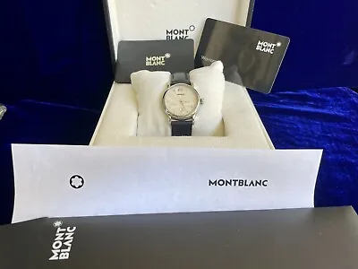 Montblanc Watch Meisterstuck Diamond Dial 7020 Super Mint 4 Year Warranty Box • $999