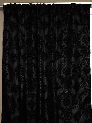 Taffeta Flocking Damask Curtain Panel/Window/Treatment/Photography Backdrop  • £21.22