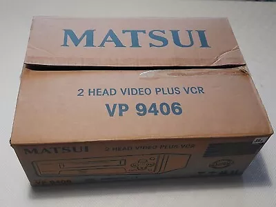 BOX ONLY MATSUI VP9406 VCR VHS Video Cassette Recorder Video Player • £23.99